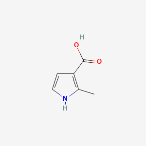 2-Methyl-1H-pyrrole-3-carboxylic acid chemical structure (CAS 37102-48-0)