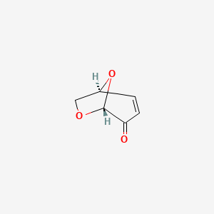 (1S,5R)-6,8-Dioxabicyclo[3.2.1]oct-2-en-4-one chemical structure (CAS 37112-31-5)