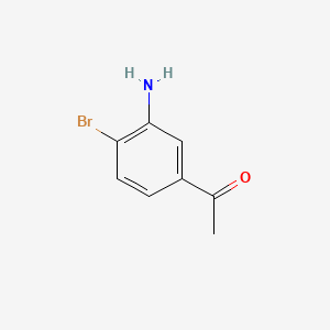 1-(3-Amino-4-bromophenyl)ethanone chemical structure (CAS 37148-51-9)