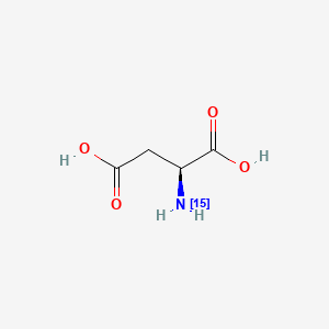 L-Aspartic acid-15N chemical structure (CAS 3715-16-0)