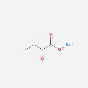 Sodium 3-methyl-2-oxobutanoate chemical structure (CAS 3715-29-5)