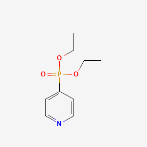 Diethyl pyridin-4-ylphosphonate chemical structure (CAS 37175-34-1)