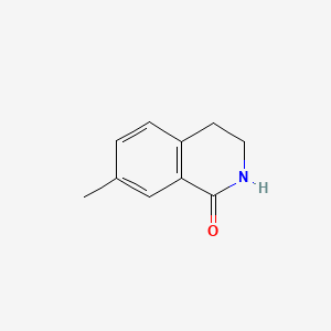 7-Methyl-3,4-dihydroisoquinolin-1(2H)-one chemical structure (CAS 371756-25-1)