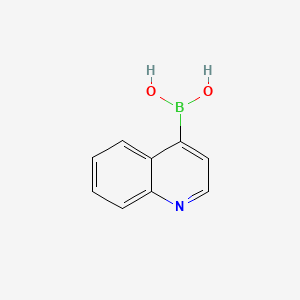 Quinolin-4-ylboronic acid chemical structure (CAS 371764-64-6)