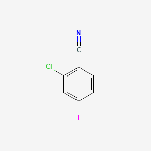 2-Chloro-4-iodobenzonitrile chemical structure (CAS 371764-70-4)