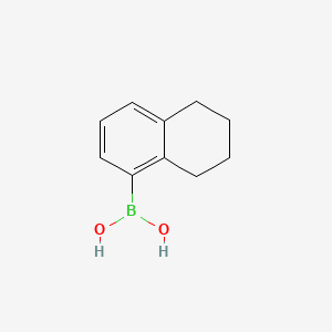 (5,6,7,8-Tetrahydronaphthalen-1-yl)boronic acid chemical structure (CAS 371765-41-2)