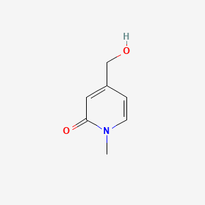 4-(Hydroxymethyl)-1-methylpyridin-2(1H)-one chemical structure (CAS 371765-69-4)