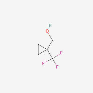 (1-(Trifluoromethyl)cyclopropyl)methanol chemical structure (CAS 371917-17-8)