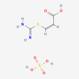(Z)-3-(Carbamimidoylthio)acrylic acid compound with sulfuric acid (1:x) chemical structure (CAS 371962-01-5)