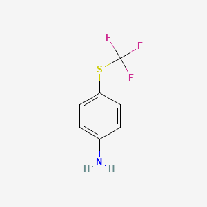 4-((Trifluoromethyl)thio)aniline chemical structure (CAS 372-16-7)