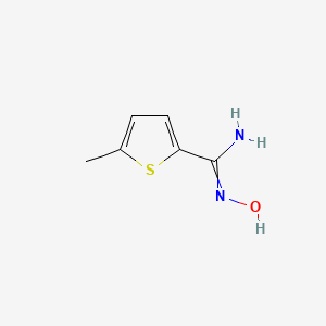 N-Hydroxy-5-methylthiophene-2-carboximidamide chemical structure (CAS 372106-90-6)