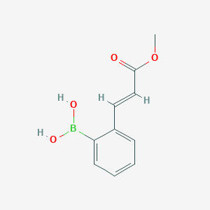 (E)-(2-(3-Methoxy-3-oxoprop-1-en-1-yl)phenyl)boronic acid chemical structure (CAS 372193-68-5)