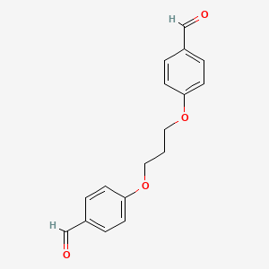 4,4'-(Propane-1,3-diylbis(oxy))dibenzaldehyde chemical structure (CAS 3722-80-3)
