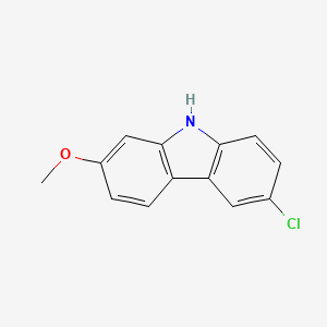 6-Chloro-2-methoxy-9H-carbazole chemical structure (CAS 372478-27-8)