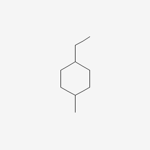 1-Ethyl-4-methylcyclohexane chemical structure (CAS 3728-56-1)