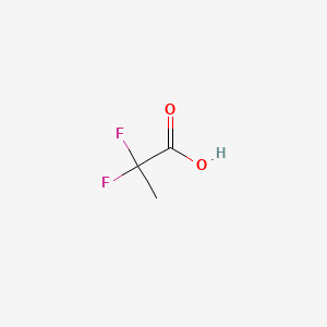 2,2-Difluoropropanoic acid chemical structure (CAS 373-96-6)