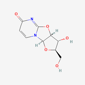 (2R,3R,3aS,9aR)-3-Hydroxy-2-(hydroxymethyl)-2,3,3a,9a-tetrahydro-6H-furo[2',3':4,5]oxazolo[3,2-a]pyrimidin-6-one chemical structure (CAS 3736-77-4)