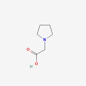 2-(Pyrrolidin-1-yl)acetic acid chemical structure (CAS 37386-15-5)