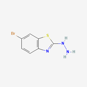 6-Bromo-2-hydrazinylbenzo[d]thiazole chemical structure (CAS 37390-63-9)