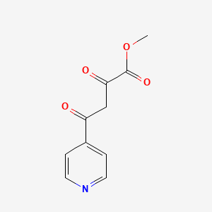 Methyl 2,4-dioxo-4-(pyridin-4-yl)butanoate chemical structure (CAS 374063-91-9)