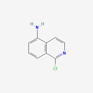 5-Amino-1-chloroisoquinoline chemical structure (CAS 374554-54-8)