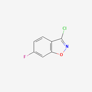 3-Chloro-6-fluorobenzo[d]isoxazole chemical structure (CAS 374554-89-9)