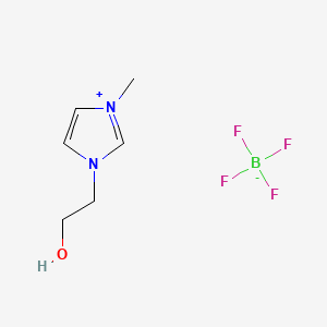 1-(2-Hydroxyethyl)-3-methyl-1H-imidazol-3-ium tetrafluoroborate chemical structure (CAS 374564-83-7)