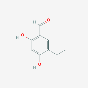 5-Ethyl-2,4-dihydroxybenzaldehyde chemical structure (CAS 37470-83-0)
