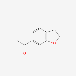 1-(2,3-Dihydrobenzofuran-6-yl)ethanone chemical structure (CAS 374706-07-7)