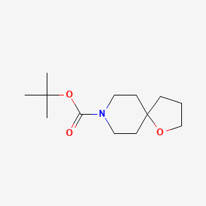 tert-Butyl 1-oxa-8-azaspiro[4.5]decane-8-carboxylate chemical structure (CAS 374794-89-5)