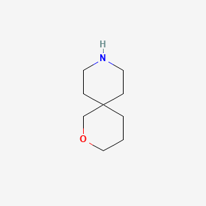 2-Oxa-9-azaspiro[5.5]undecane chemical structure (CAS 374795-48-9)