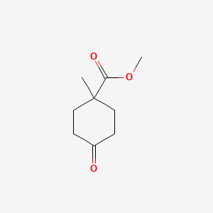 Methyl 1-methyl-4-oxocyclohexanecarboxylate chemical structure (CAS 37480-41-4)