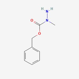 Benzyl 1-methylhydrazinecarboxylate chemical structure (CAS 37519-04-3)