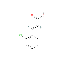 2-Chlorocinnamic acid chemical structure (CAS 3752-25-8)