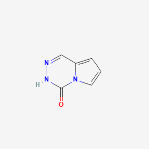 Pyrrolo[1,2-d][1,2,4]triazin-4(3H)-one chemical structure (CAS 37526-43-5)
