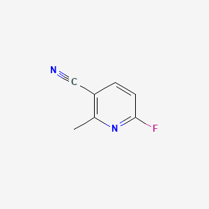 6-Fluoro-2-methylnicotinonitrile chemical structure (CAS 375368-85-7)