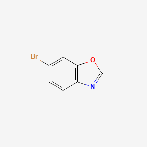 6-Bromobenzo[d]oxazole chemical structure (CAS 375369-14-5)