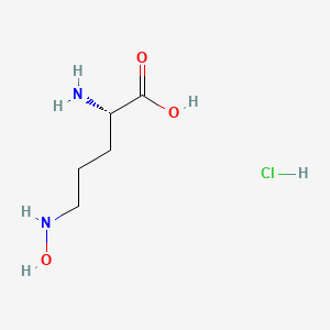 (S)-2-Amino-5-(hydroxyamino)pentanoic acid hydrochloride chemical structure (CAS 37552-52-6)