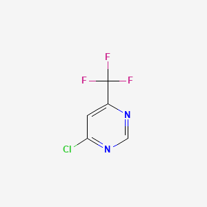 4-Chloro-6-(trifluoromethyl)pyrimidine chemical structure (CAS 37552-81-1)