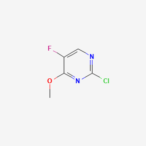 2-Chloro-5-fluoro-4-methoxypyrimidine chemical structure (CAS 37554-70-4)