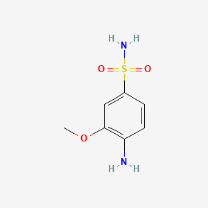 4-Amino-3-methoxybenzenesulfonamide chemical structure (CAS 37559-30-1)