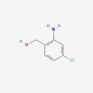 (2-Amino-4-chlorophenyl)methanol chemical structure (CAS 37585-16-3)