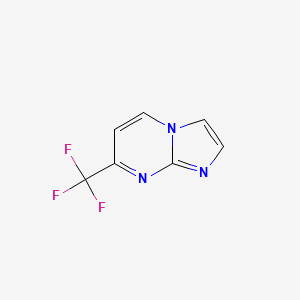 7-(Trifluoromethyl)imidazo[1,2-a]pyrimidine chemical structure (CAS 375857-66-2)