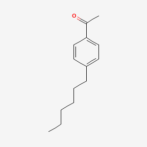 1-(4-Hexylphenyl)ethanone chemical structure (CAS 37592-72-6)