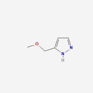 3-(Methoxymethyl)-1H-pyrazole chemical structure (CAS 37599-33-0)