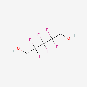 2,2,3,3,4,4-Hexafluoro-1,5-pentanediol chemical structure (CAS 376-90-9)
