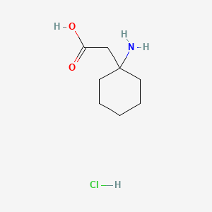 2-(1-Aminocyclohexyl)acetic acid hydrochloride chemical structure (CAS 37631-99-5)