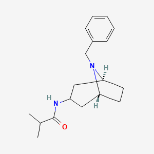N-((1R,3s,5S)-8-Benzyl-8-azabicyclo[3.2.1]octan-3-yl)isobutyramide chemical structure (CAS 376348-67-3)
