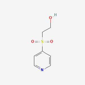 2-(Pyridin-4-ylsulfonyl)ethan-1-ol chemical structure (CAS 376366-79-9)
