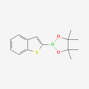2-(Benzo[b]thiophen-2-yl)-4,4,5,5-tetramethyl-1,3,2-dioxaborolane chemical structure (CAS 376584-76-8)